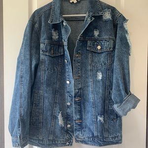 Women’s Distressed Denim Jacket size M #umgee